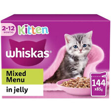 144 x 85g Whiskas Kitten Mixed