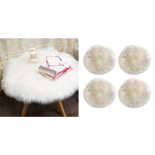 Pieces shaggy faux fur chair - shaggy,