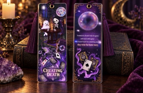 Purple black gothic skull - purple/black,
