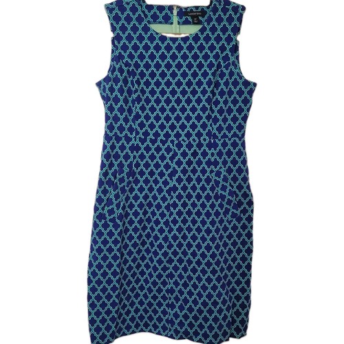 Lands end dress blue green - blue,