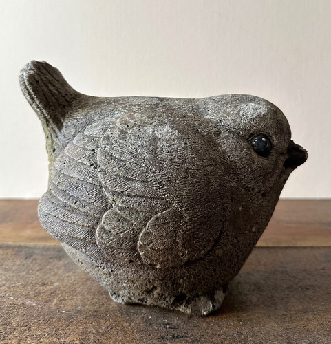 Vintage stone robin - stone,
