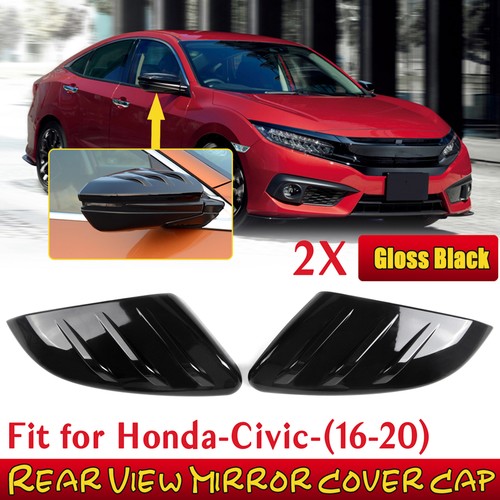 Pair gloss black - rearview, door