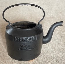 Vintage Cast Iron Holcroft AGA Kettle 5 Pts 1932 - Pub Bar Fire Canal Stove