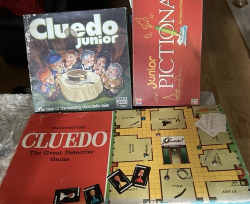 Three board games cluedo - board,