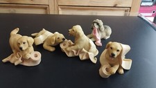 Labrador Dog Puppy Toilet Loo Roll Ornament Statues Set Bathroom Decor Andrex