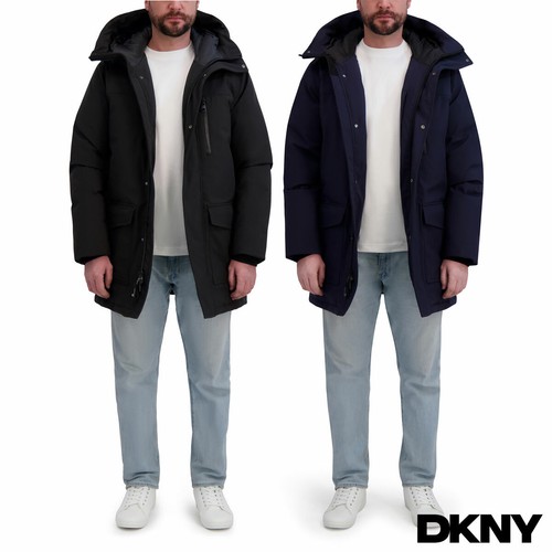 Dkny men down parka - men's, jacket