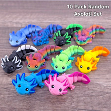 10 Tiny Axolotls 3D