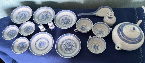 Chinese porcelain teapot and - porcelain,