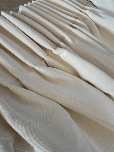 Winter white moire silk - winter,