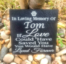 Dog Cat memorial plaque