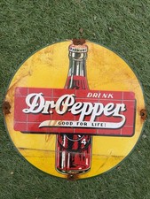 Vintage Enamel Dr Pepper