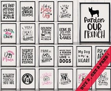 Funny Dog Pet Quotes Pictures  Posters Prints Home Decor Wall Hanging Cute Puppy