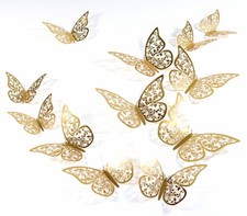 12pcs 3D Butterfly Sticker Art Wall Mural Door Decals Home Decor