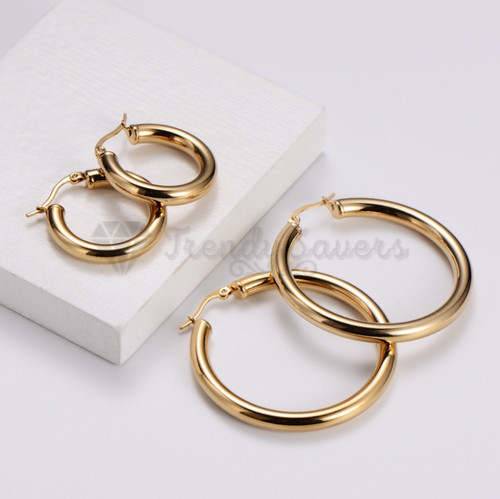 18ct gold plated women big - women,