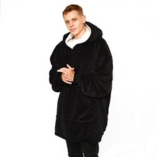 Adult Hoodie Blanket Oversized Big Hooded Ultra Plush Sherpa Giant Sweatshirt UK