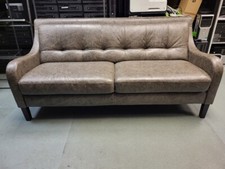 Vintage Brown Leather 3 Seater