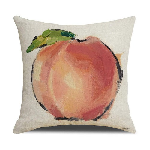 Watercolor peach apple - watercolor,