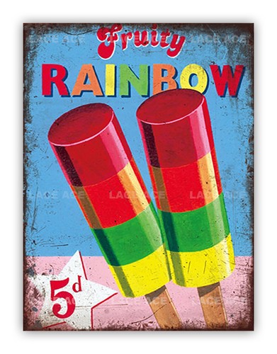 Retro fruity rainbow - retro,