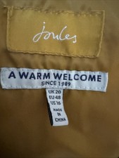Joules Mustard Size 20 Quilted
