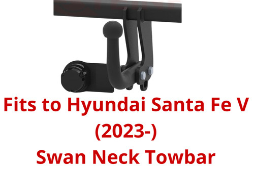 Swan neck tow bar - for, hyundai