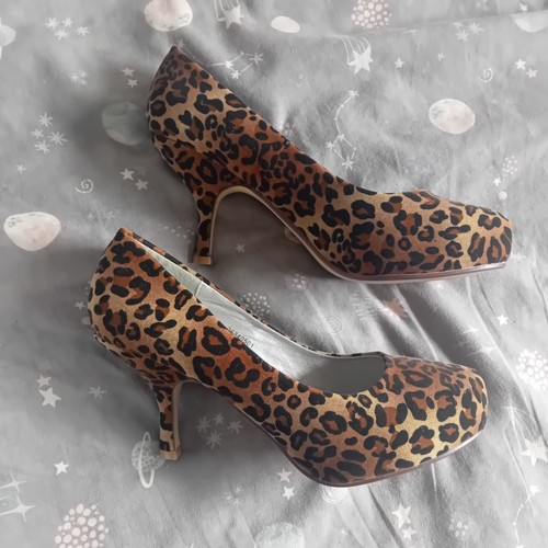 Truffle leopard print heels - leopard,