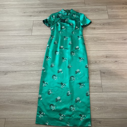 Vintage green cheongsam qipao - vintage,