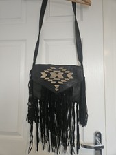 Vintage Faux Leather Tassle Bag 70s/80s 