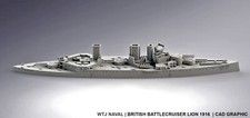 HMS Lion 1916 WW1 British Battlecruiser 1:1250/1:1800/1:2400 scales