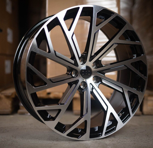 Black pol alloy wheels - alloy,