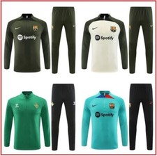 Barcelona Real Betis Tracksuit Sportswear Adult/ Kids Jumper Training Set UK*