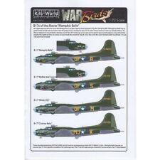 Kits-World KW172019 B17F/G Fortress - 'Memphis Belle/Sally B' Decals 1/72