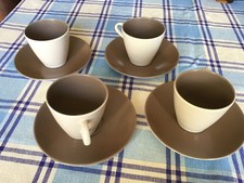 Poole pottery Twintone cups