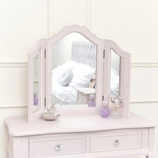 Pink Tabletop Vanity Mirror