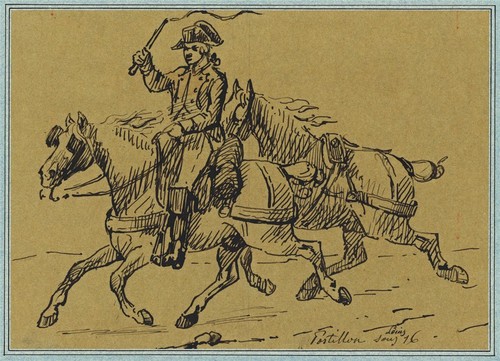 Antique pen ink drawing - pen,