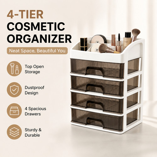 Large makeup organiser storage - makeup,