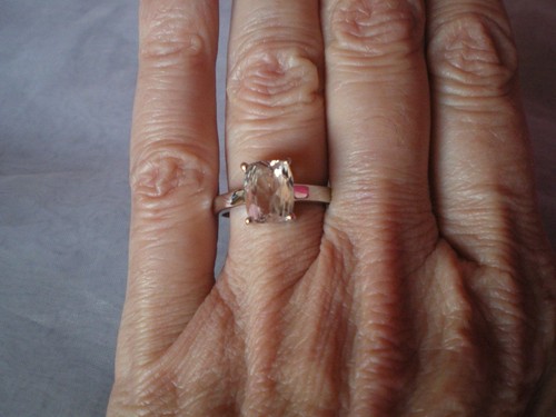 Natural mawi kunzite - kunzite, ring