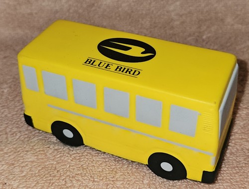 Blue bird school bus - blue,