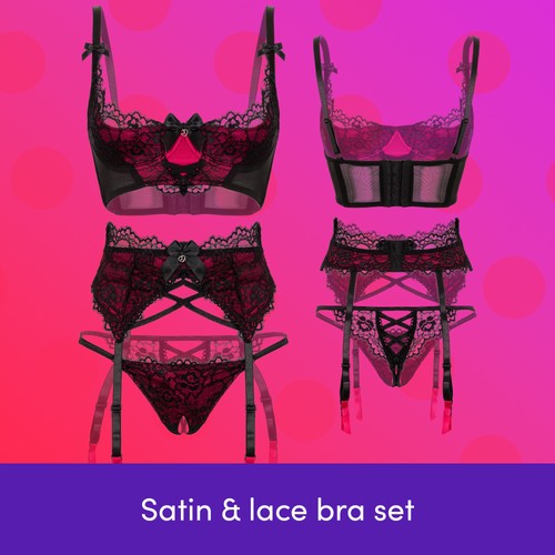 Lovehoney sexy bra set - lovehoney,