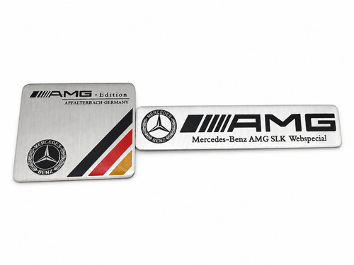 2pcs metal amg affalterbach - metal,