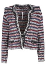 ISABEL MARANT MULTI WOOL JACKET FR 36 UK 8