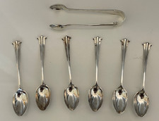 6 Silver Plated EPNS Art Deco