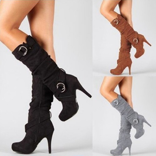 New women long boots leather - women's,