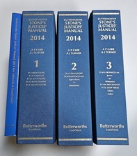 Stones Justice Manual 2014 - All 3 volumes + Supplement