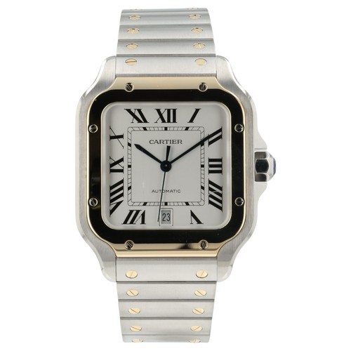 Cartier santos silver - santos, dial