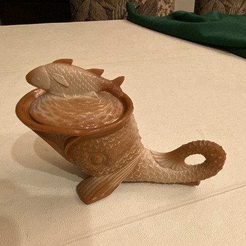 Antique chocolate greentown - antique,