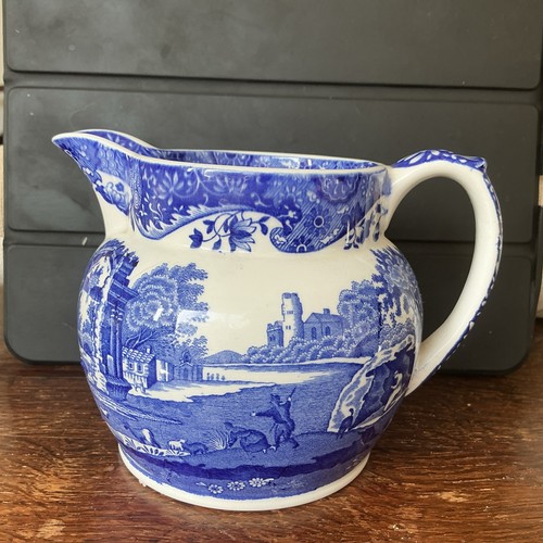 Large milk jug spode blue - :,