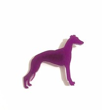  Whippet Dog Brooch Badge Pin Scarf Fastener In Various Colours of Acrylic