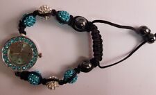 SHAMBALLA 8 Crystal Ball Bracelet Watch NY LONDON Sparkling Watches Turquoise
