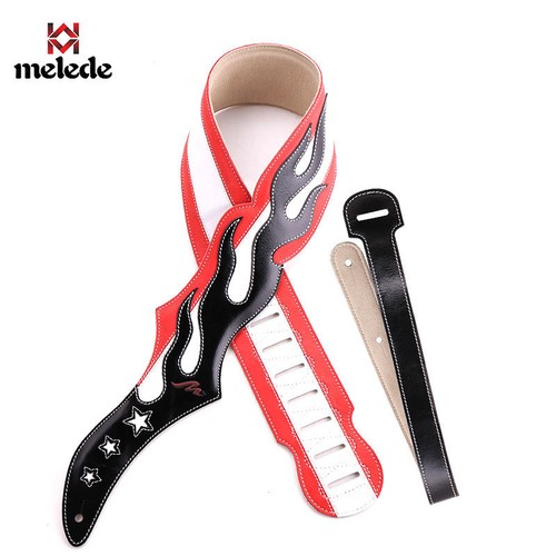 Guitar strap genuine cowhide - strap,