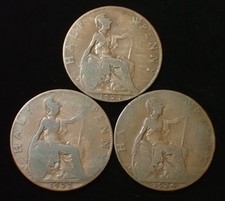 UK Half Penny 1921 , 1922 